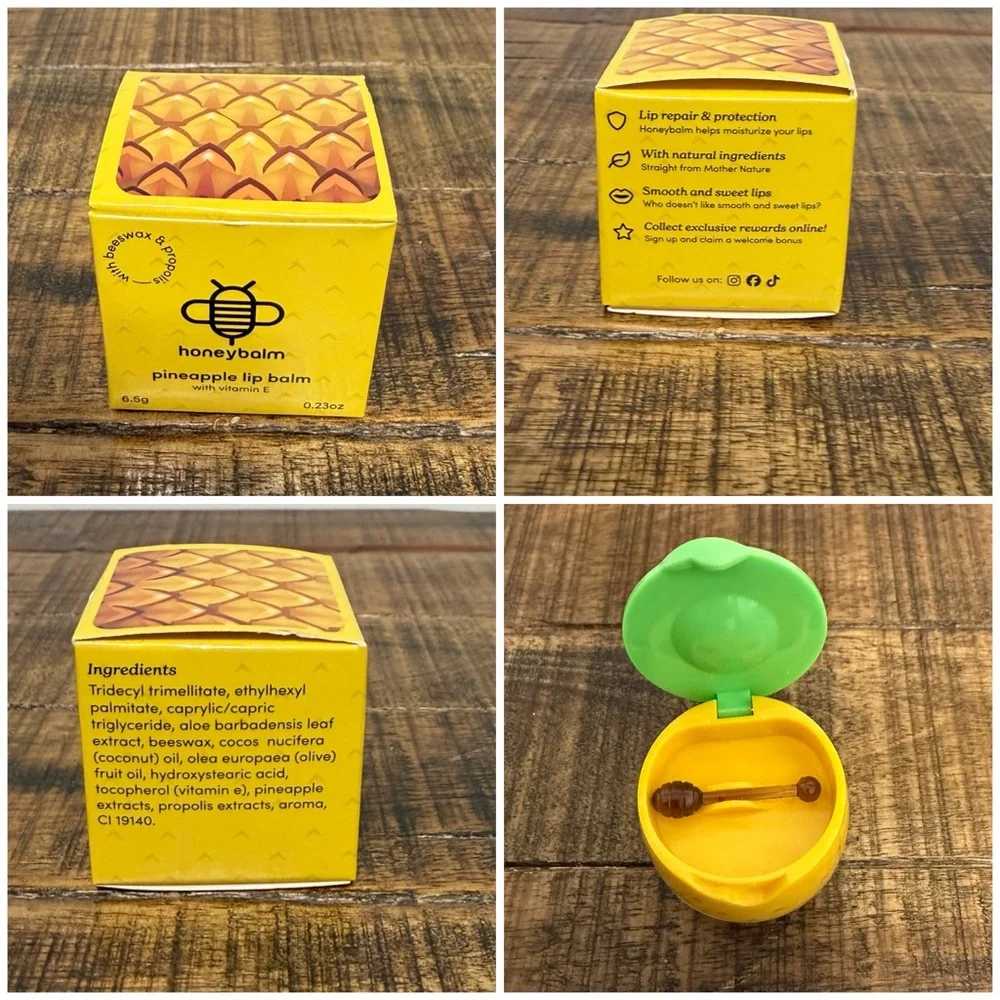 Set of 5 Honeybalms, Coconut, Menthol, Pineapple, Vanilla & Watermelon. - Picture 5 of 7